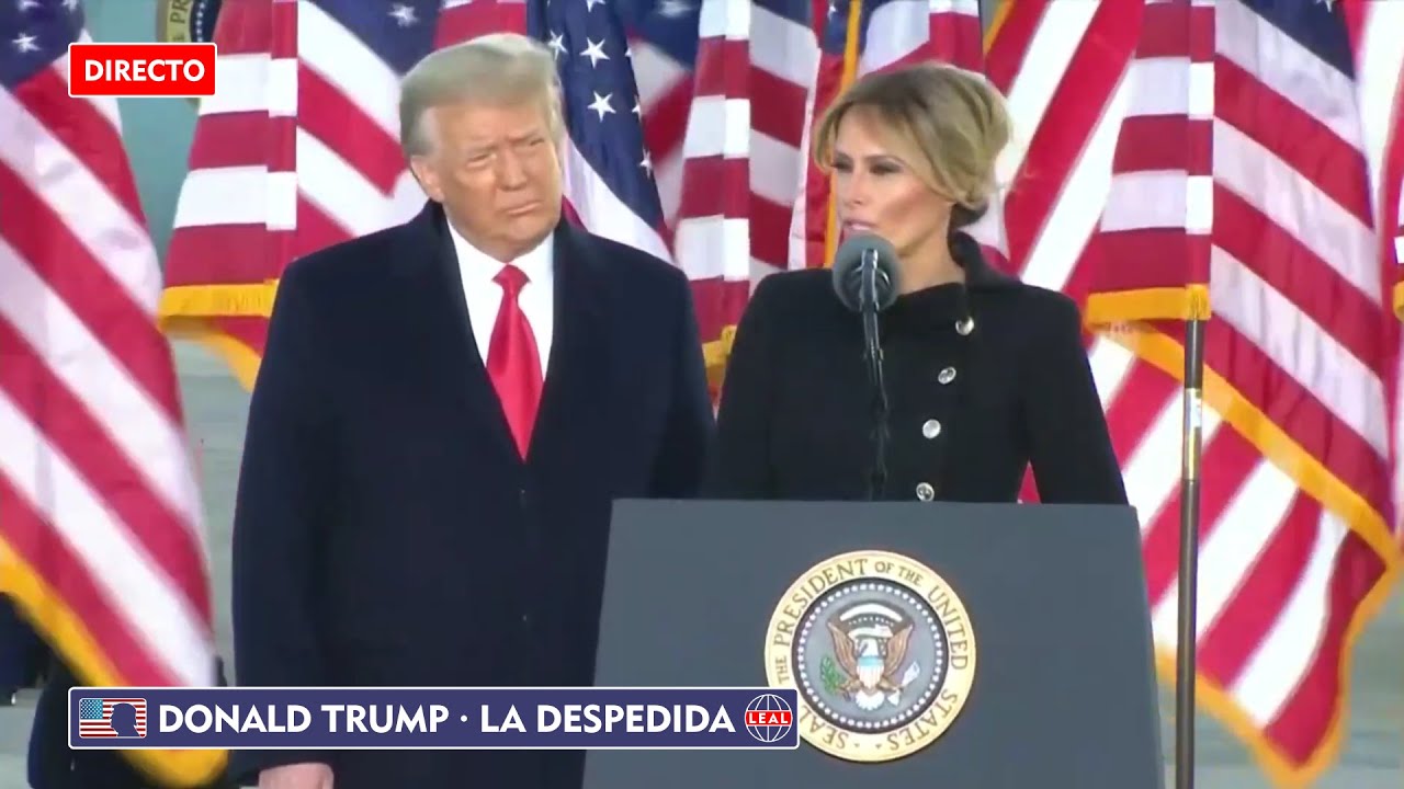 ?? Donald Trump | Discurso de Despedida desde la Base Militar Andrews (20 ene 2021) [en directo]