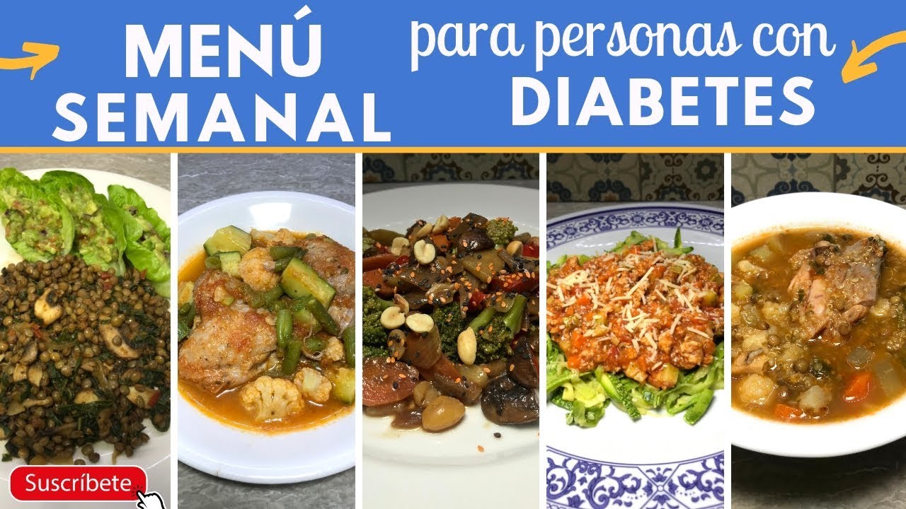 Menú semanal para DIABÉTICOS fácil y barato | Cocina de Addy