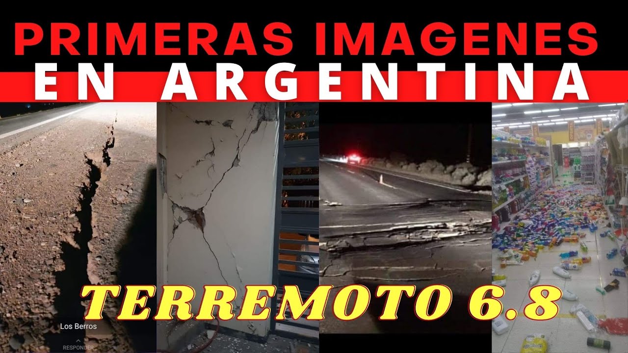 PRIMERAS IMAGENES DE LOS DAÑOS EN ARGENTINA POR ELÑ TERREMOTO 6.8 DE ESTE LUNES 18 DE EL 2021