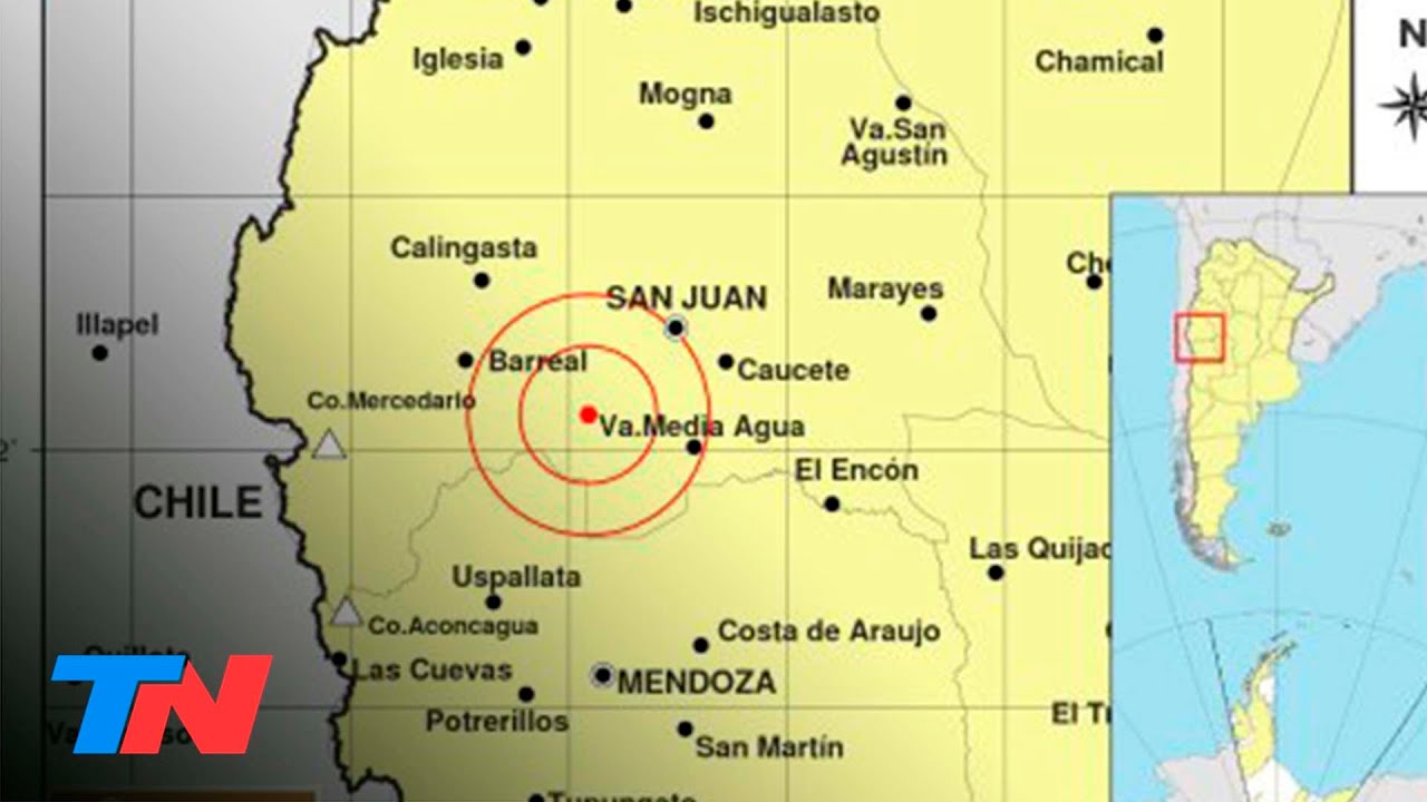 Sismo de 6.4 de magnitud en la región de Cuyo