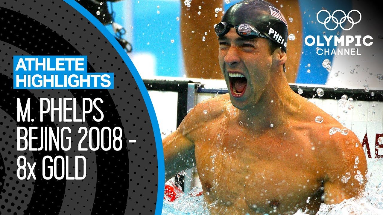 Michael Phelps ?? – All EIGHT Gold Medal Races at Beijing 2008! | Athlete Highlights