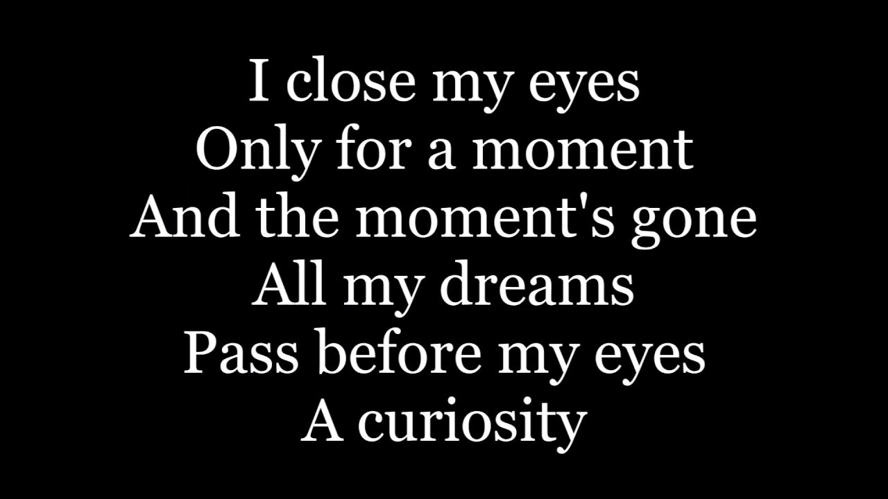 Kansas – Dust In The Wind (lyrics)