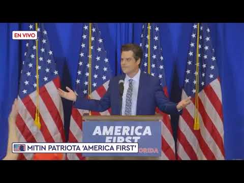 ?? America First · Discurso subtitulado de Matt Gaetz en el Mitin Patriota de Florida