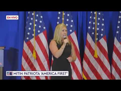 ?? America First · Discurso subtitulado de Marjorie Taylor Greene en el Mitin Patriota de Florida