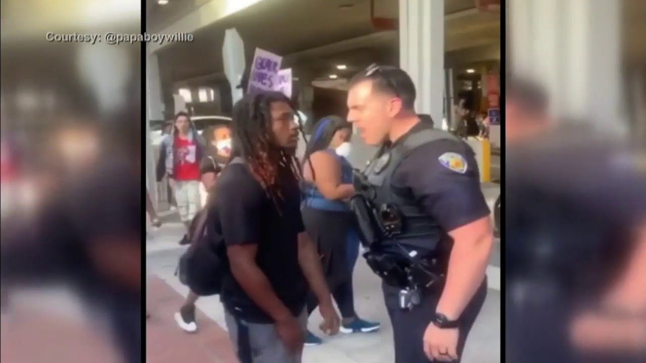 Fort Lauderdale police officer suspended after pushing protester