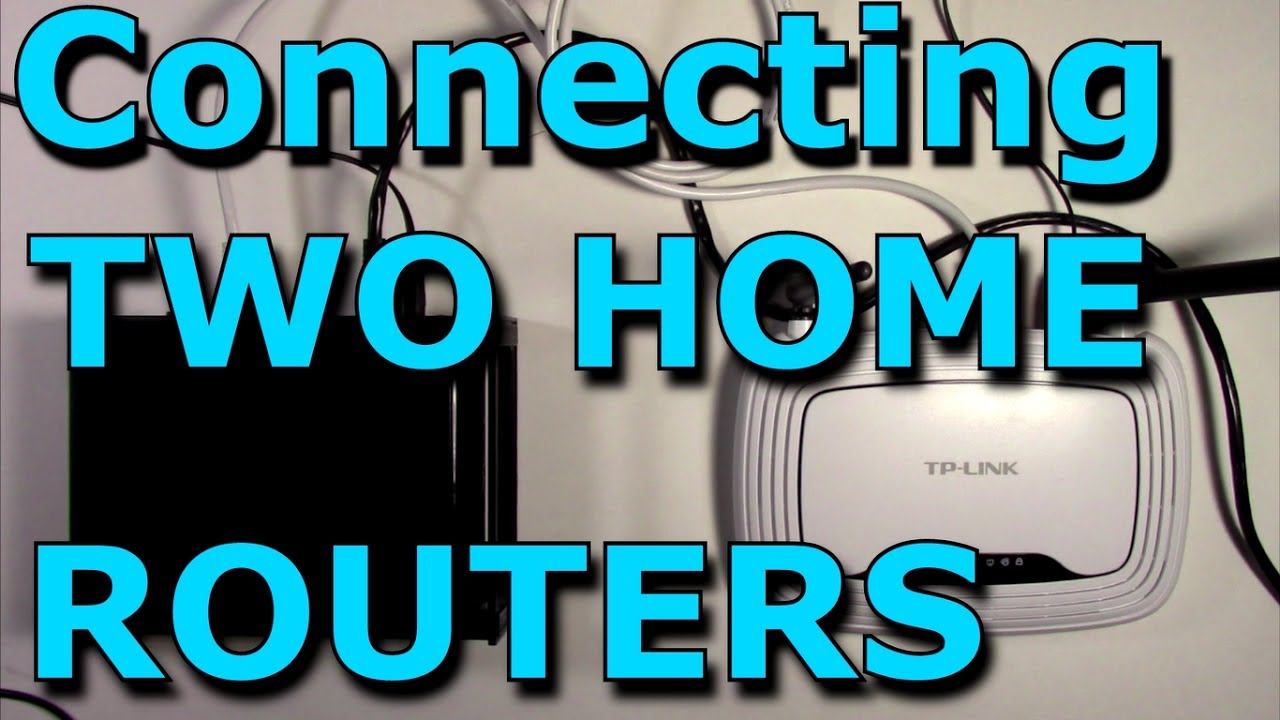 How To Connect Two Routers On One Home Network Using A Lan Cable Stock Router Netgear/TP-Link