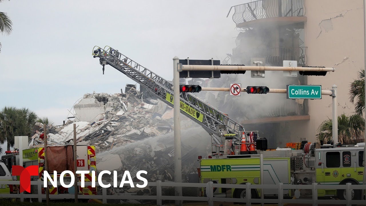 Aumenta el número de muertos en el derrumbe de un edificio en Miami y hay 159 desaparecidos