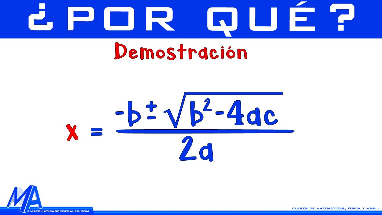 Demostración de la fórmula general