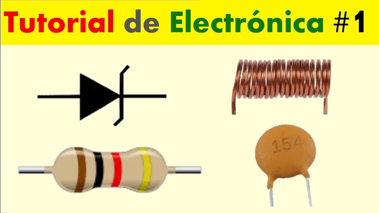 Tutorial de Electrónica #1 Resistencias Capacitores Inductores y Diodos!