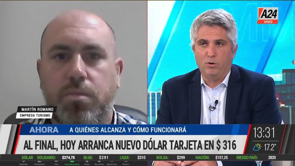 Hoy se pone en marcha el nuevo dólar tarjeta: $316 ? I A24 / Argentina