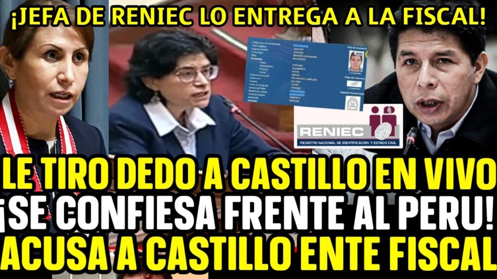 JEFA de RENIEC ACUSA a CASTILLO ante FISCAL por ACTAS de DEFUNCION FALSAS / Oct 20, 2022