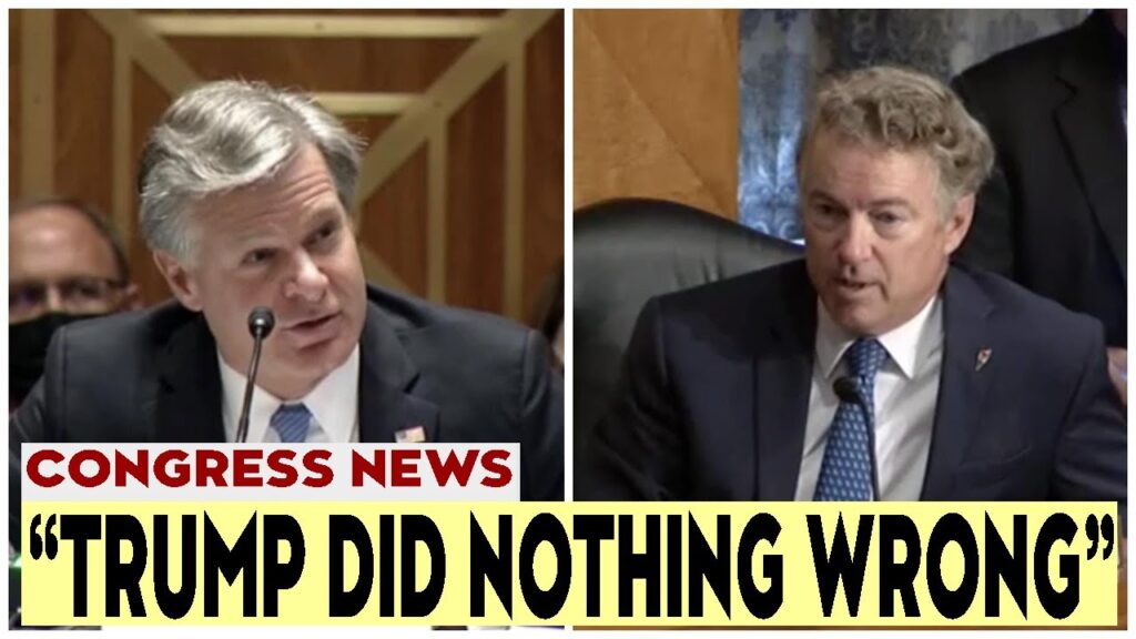 Rand Paul puts ‘FBl director’ Wray in PANIC MODE with BRUTAL Mueller suit / Oct 22, 2022