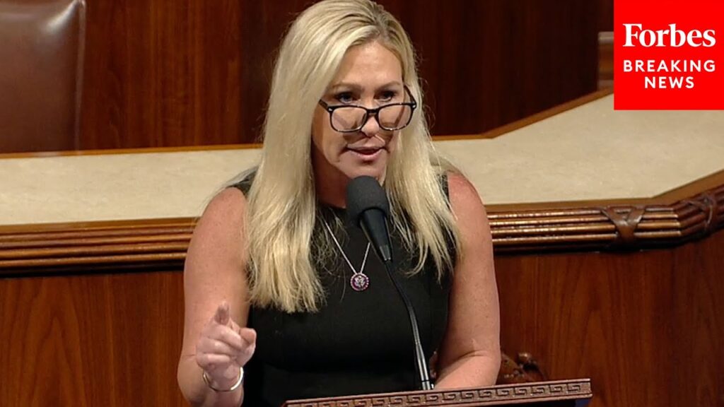 Marjorie Taylor Greene Promotes Articles Of Impeachment Against Biden On House Floor…. 05-23-2023