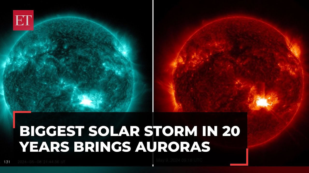 Biggest Solar Storm in 20 years brings Auroras; threatens to impact