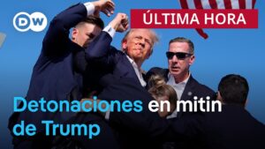 Trump fue evacuado de un acto de campaña en Pensilvania tras escucharse Detonaciones…. -07-13-2024