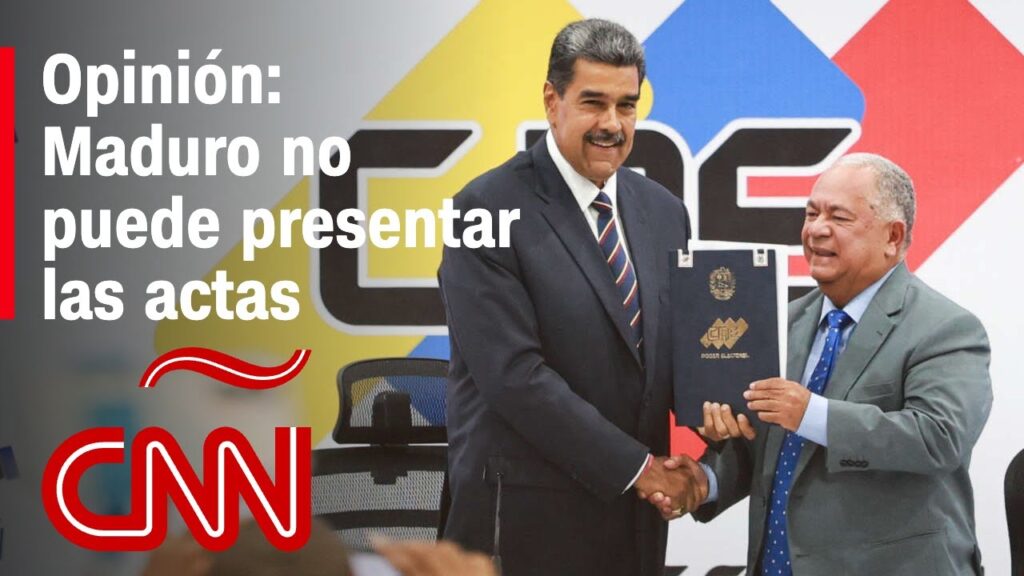 Maduro no puede presentar las actas de las elecciones en Venezuela….08-08-2024