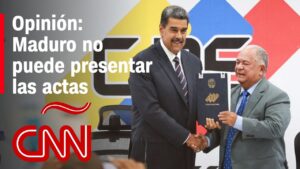 Maduro no puede presentar las actas de las elecciones en Venezuela….08-08-2024