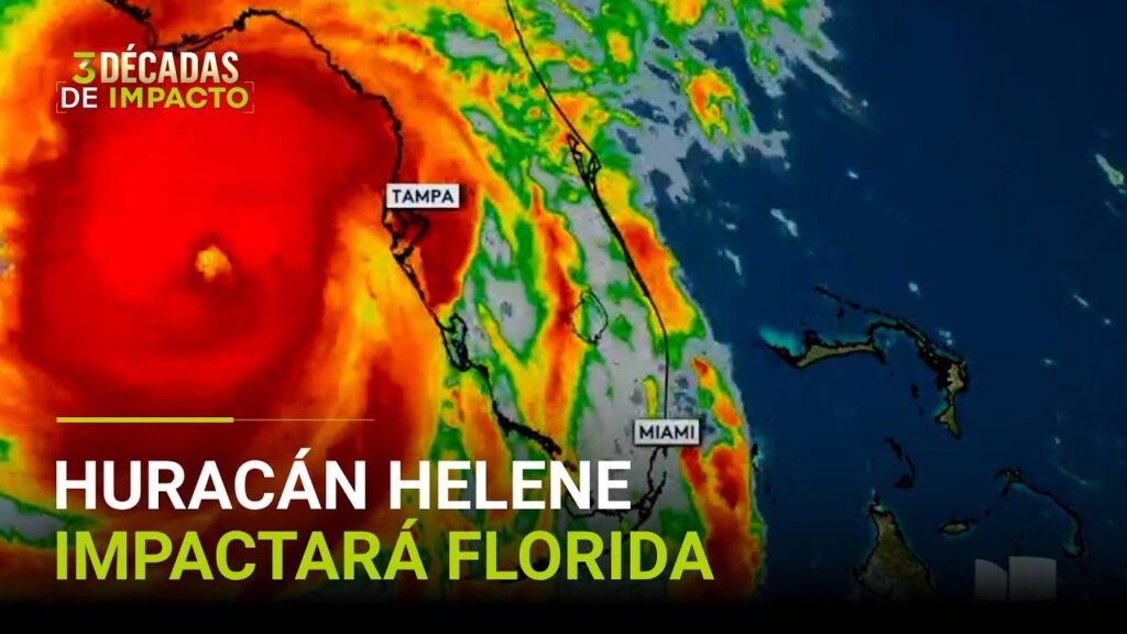 Helene podría tocar tierra en Florida como un potente huracán categoría 4…. 09-26-2024