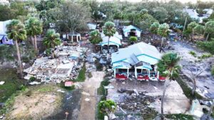 Hurricane Helene Historic Storm Surge Devastates Cedar Key, Florida…. 09-27-2024