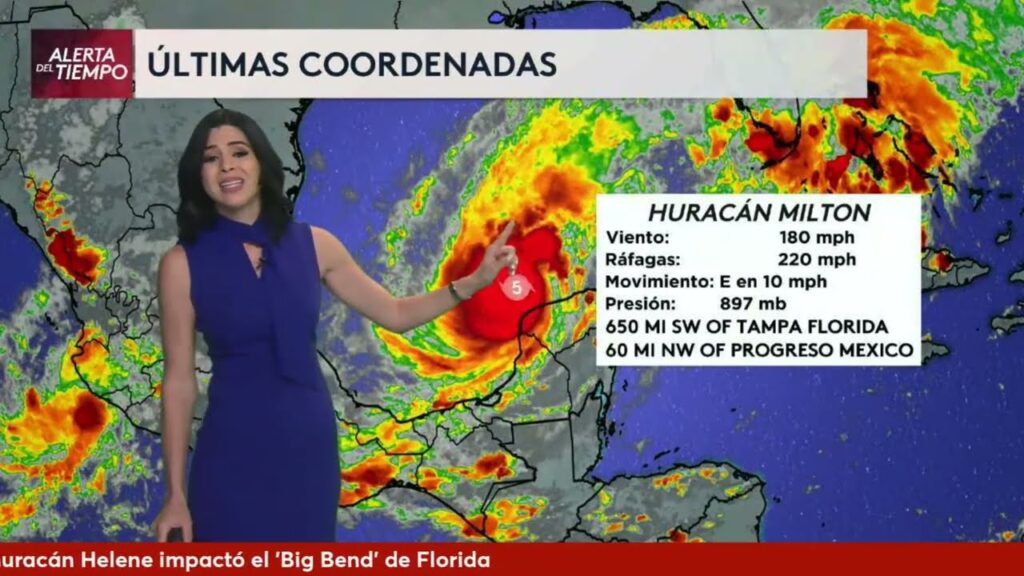 Alerta Máxima! Huracán Milton azota Yucatán y se intensifica a categoría 5 rumbo a Florida…. 10-07-2024