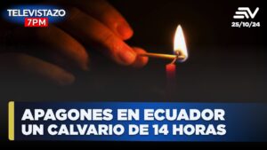 Apagones en Ecuador: Cortes de Luz escalaron a 14 horas | Televistazo 7p.m…. 10-25-2024