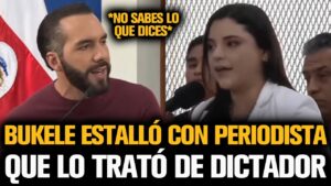 BUKELE ESTALLÓ contra Periodista Feminista que lo TRATÓ de DICTADOR…. 11-14-2024