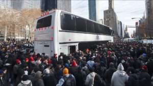 New York C. Buses Migrants Back to Texas… Because Trump Won…. 11-10-2024