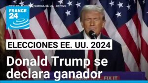 Quiero Agradecer a Estados Unidos por darme el honor de ser su 47º presidente: Donald Trump…. 11-05-2024