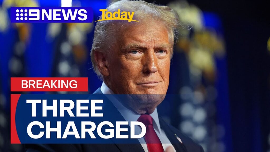 Three charged over alleged Murder Plot against Donald Trump | 9 News Australia…. 11-08-2024