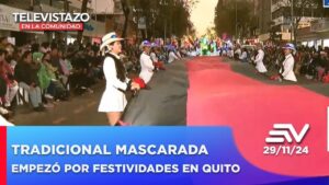 Tradicional “Mascarada” empezó con Bandera de la capital | Televistazo…. 11-29-2024