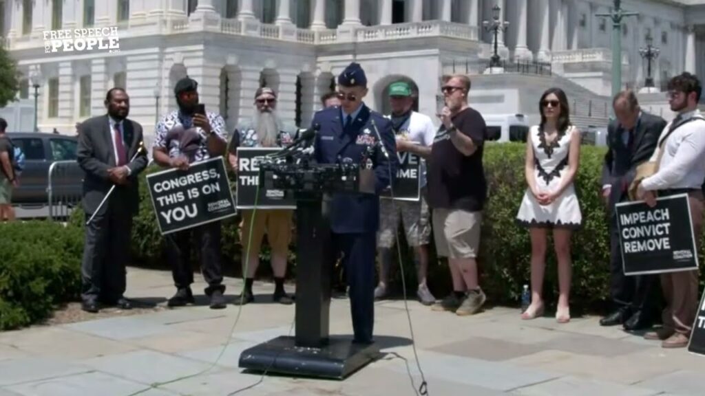 Active duty Air Force Major calls for Trump’s/Vance’s IMPEACHMENT + REMOVAL from office…. 07-01-2026