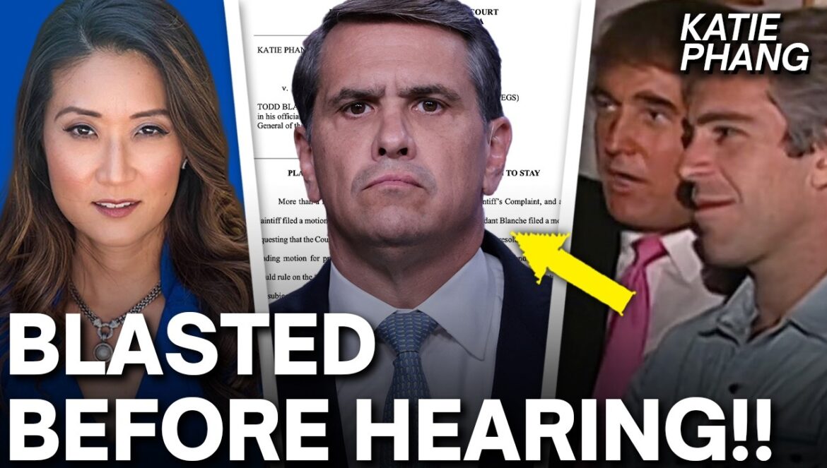 AG Blanche BLASTED Ahead of MAJOR Epstein HEARING In my Lawsuit…! 08-12-2026