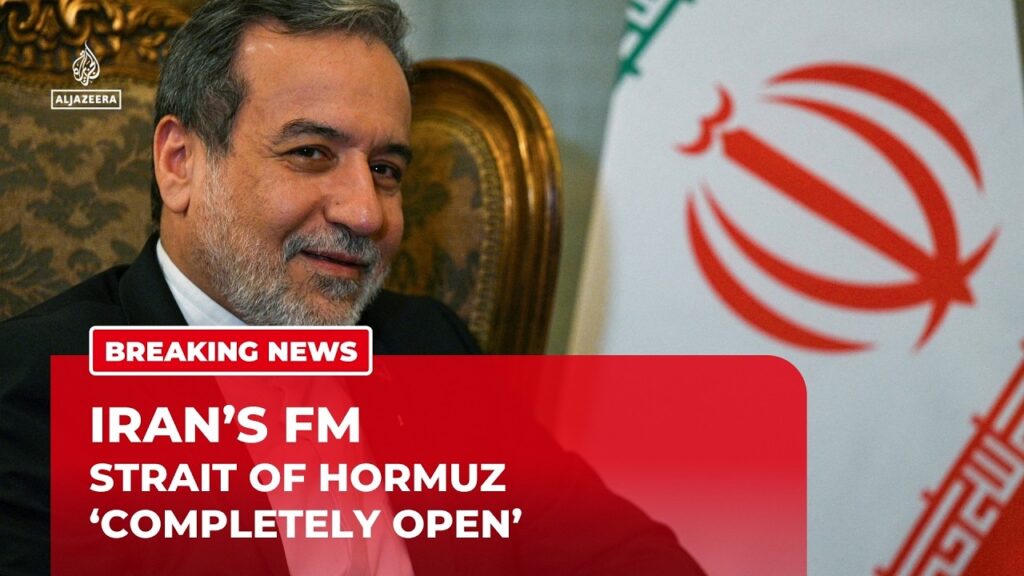 Iran’s FM says Strait of Hormuz Completely Open during Lebanon CeaseFire…. 04-17-2026