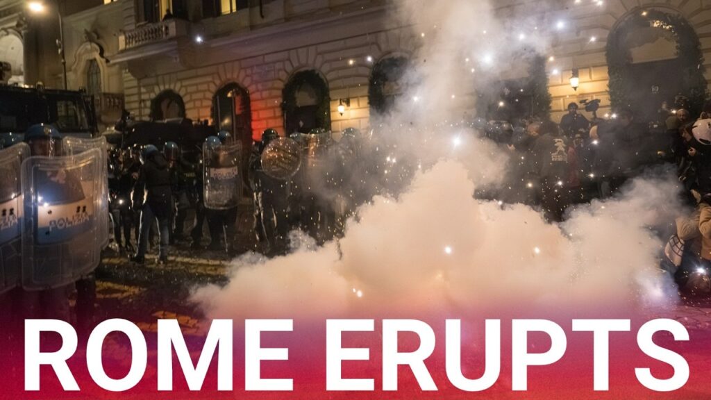 Italian Police Ruthlessly crack down on Protesters after Disgracefully storming the Colosseum…. 10-25-2026
