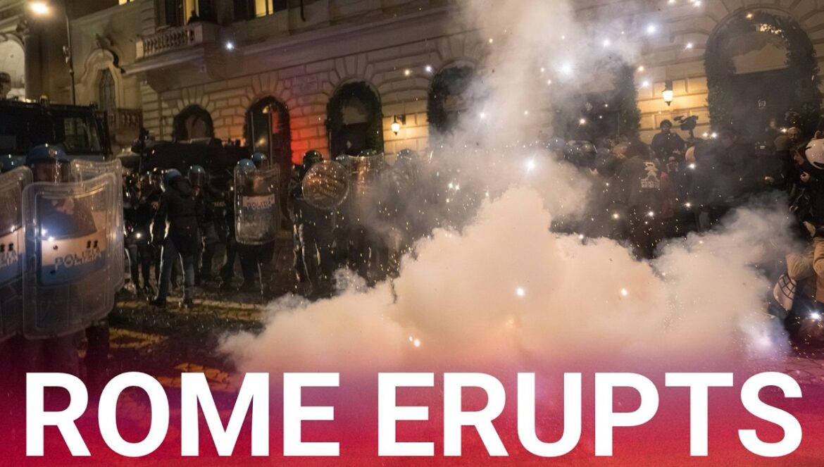Italian Police Ruthlessly crack down on Protesters after Disgracefully storming the Colosseum…. 10-25-2026