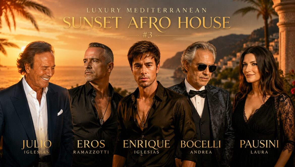 Julio Iglesias, Eros, Enrique, Bocelli & Pausini Style – Luxury Mediterranean Sunset Afro House…. 07-19-2026