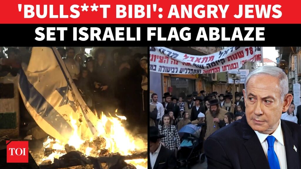 SHOCK VIDEO: Jews BURN Israeli Flag, SHUT DOWN Netanyahu’s Bullshit In Jerusalem | Watch…. 04-23-2026